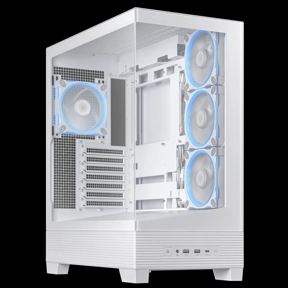 ASUS A31 Plus ARGB Case (White) view 1