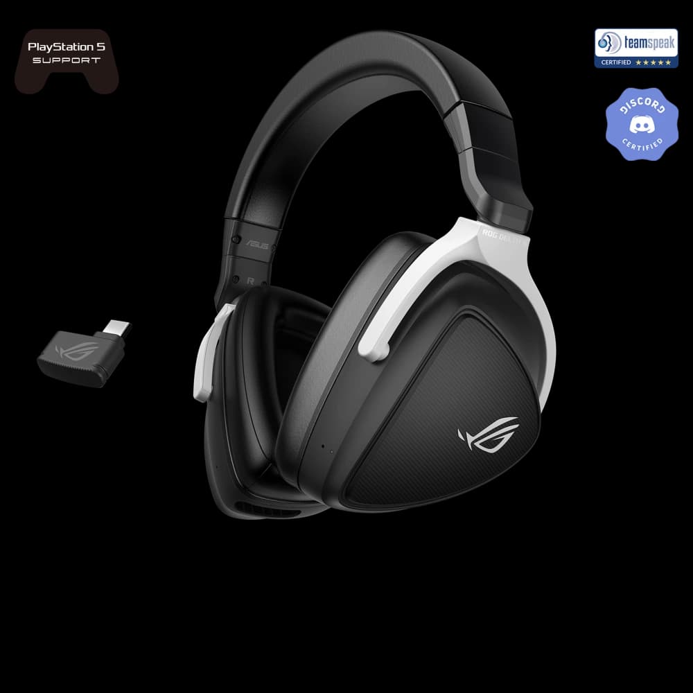 ROG Delta S Wireless front angled view from left