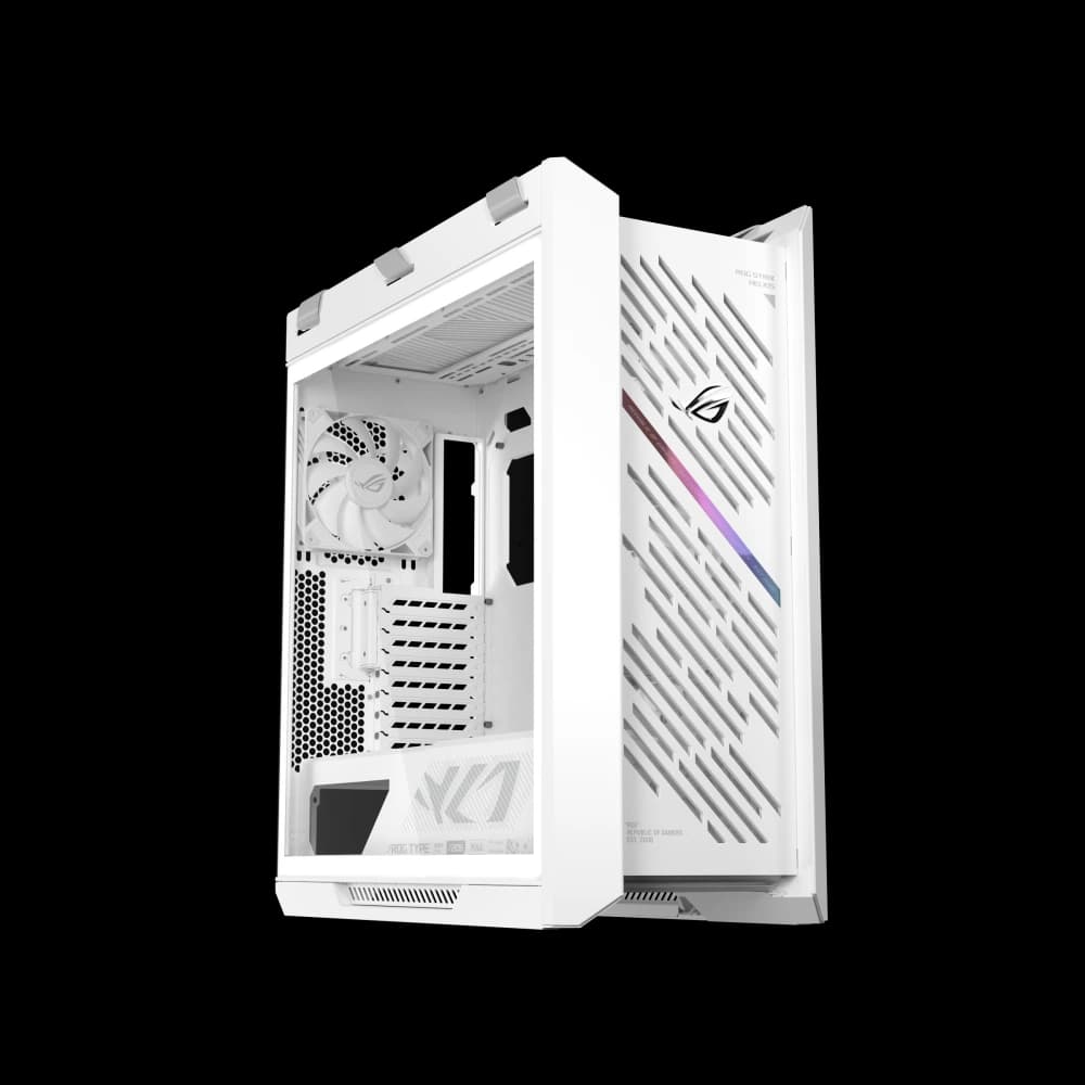ROG Strix Helios II White Hero angle