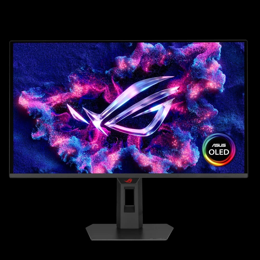 XG27AQDNG front view with OLED logo