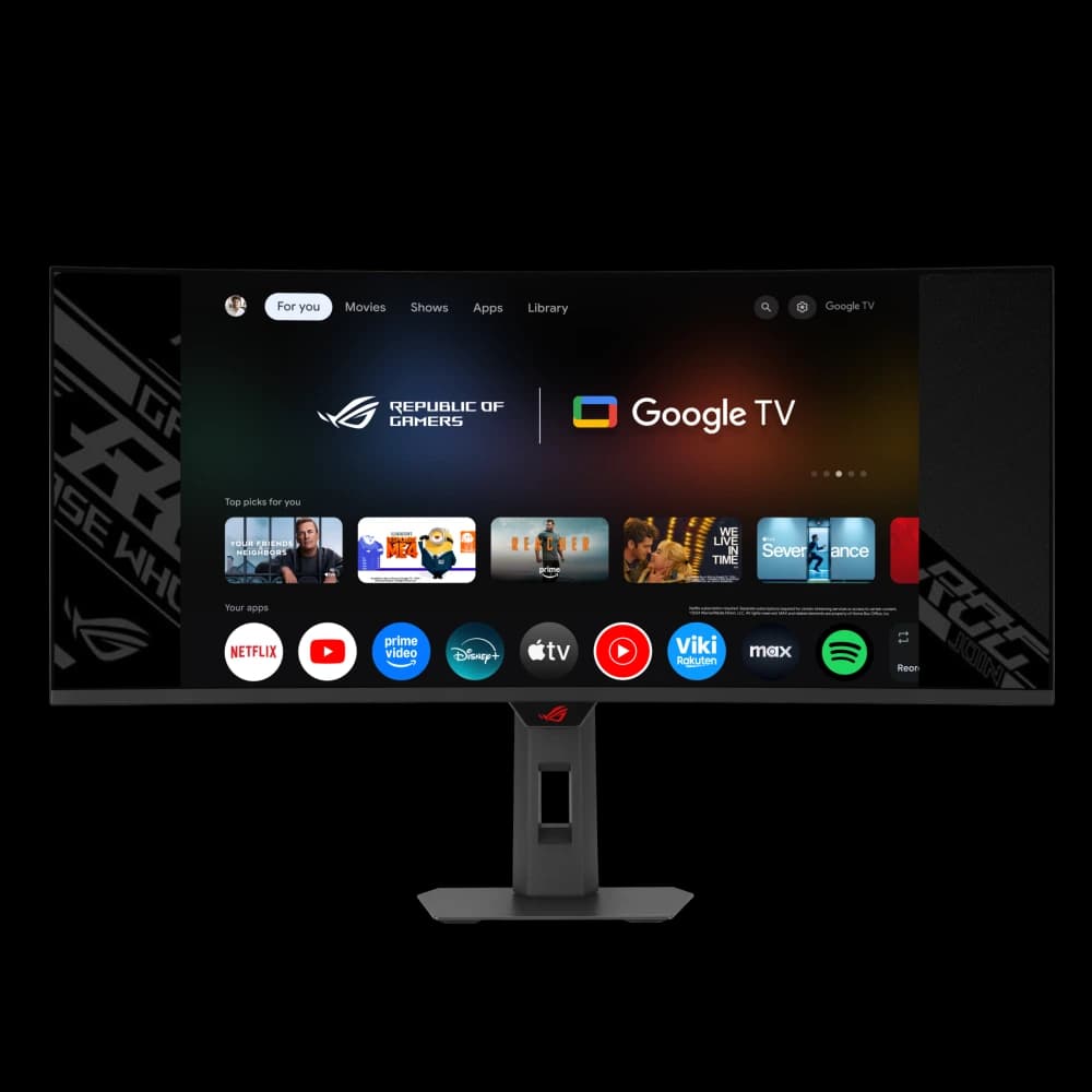 XG34WCDMTG_Front view with google tv inscreen