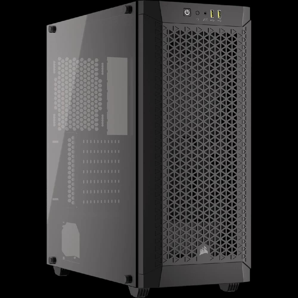 Corsair 480T Airflow Tempered Glass Mid-Tower Case - Black view 1