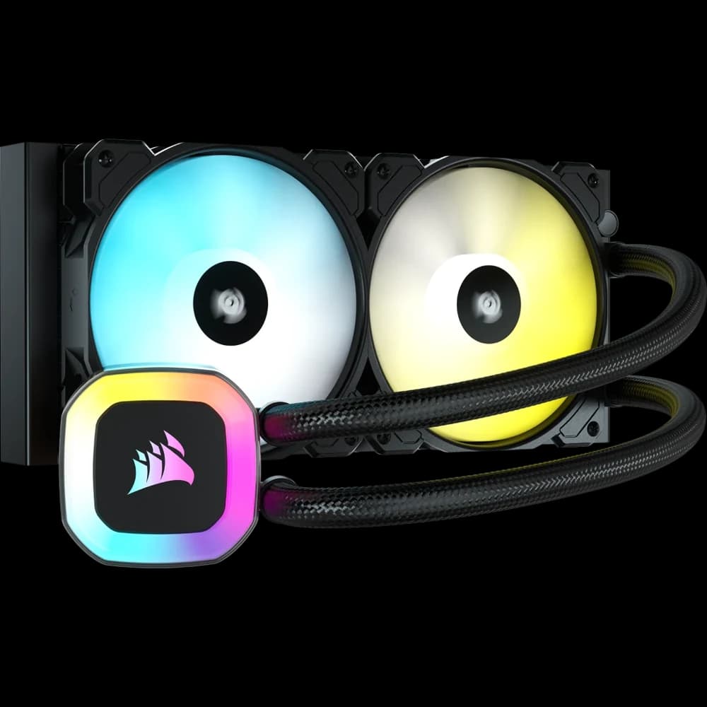 Corsair H100 RGB 240mm Liquid CPU Cooler view 1