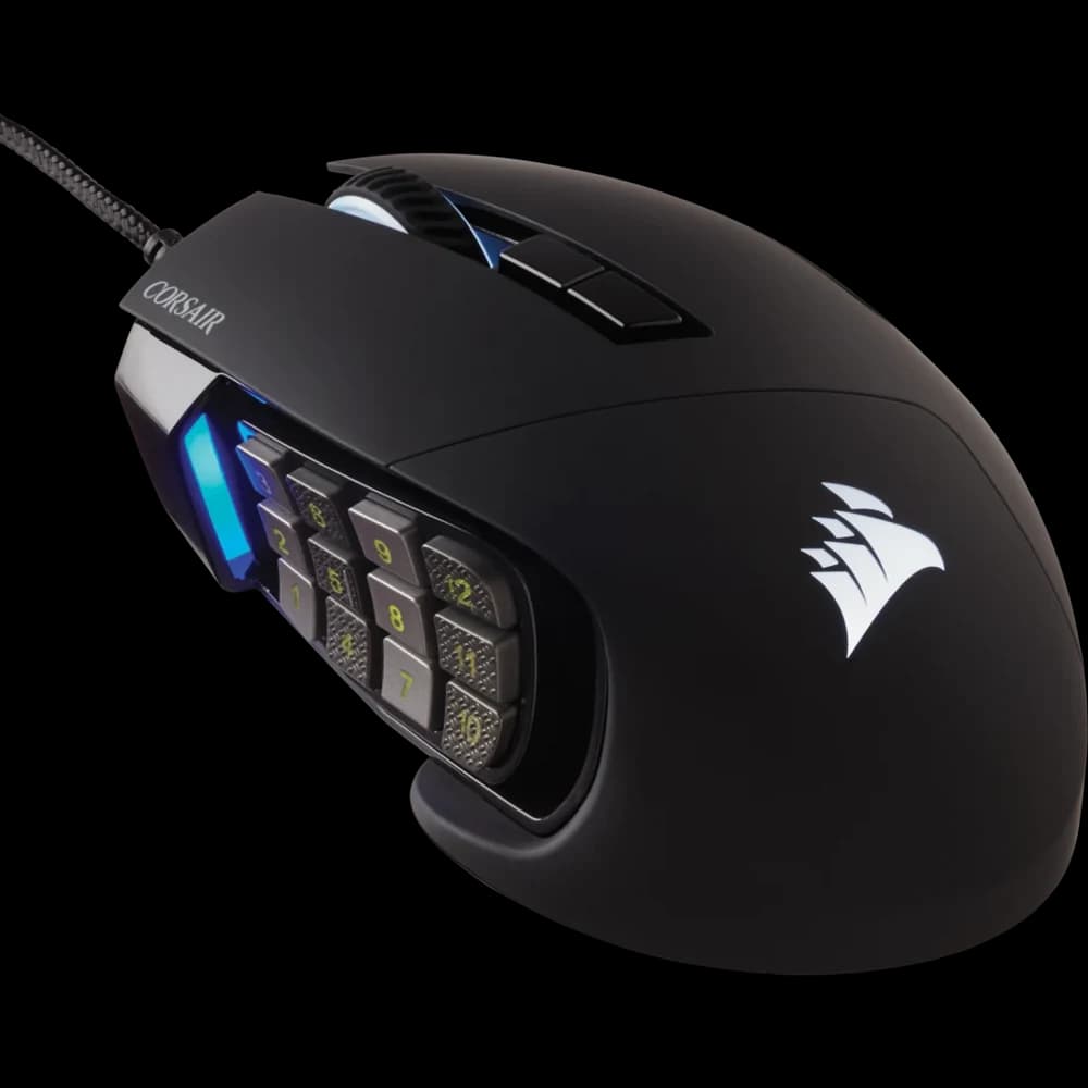 Corsair Scimitar RGB Elite MOBA/MMO Optical Gaming Mouse view 1