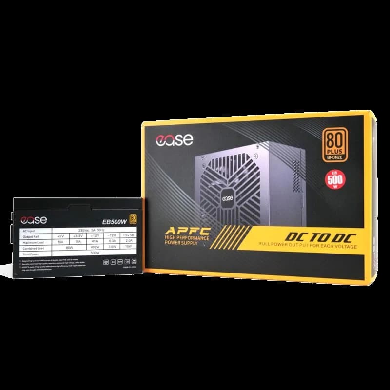 Ease 500W 80+ Bronze Power Supply view 1