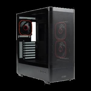 Ease Panoramic Mesh ATX Gaming Case with 3 ARGB Fans view 1