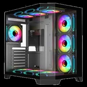 Ease Panoramic Mesh ATX Gaming Case with Infinity ARGB Fan view 1