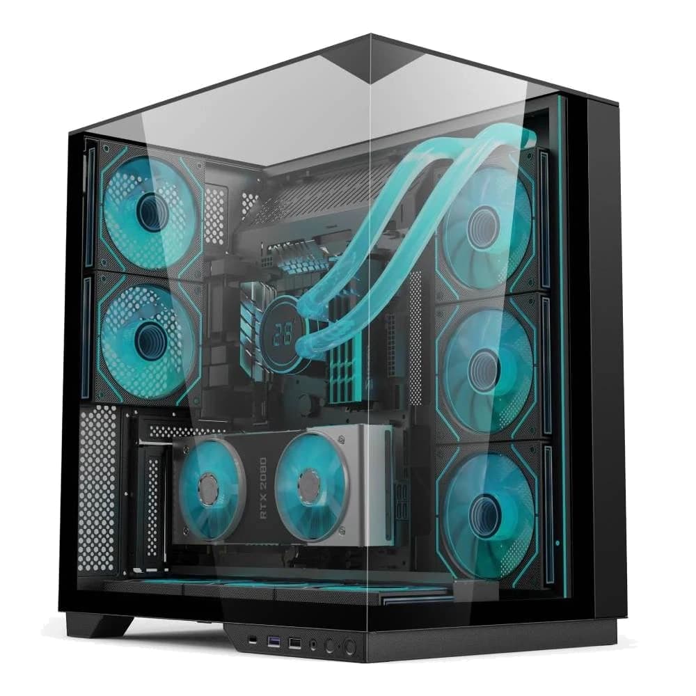 Ease Ultimate View ATX Gaming Case with 5 Infinity ARGB Fans view 1
