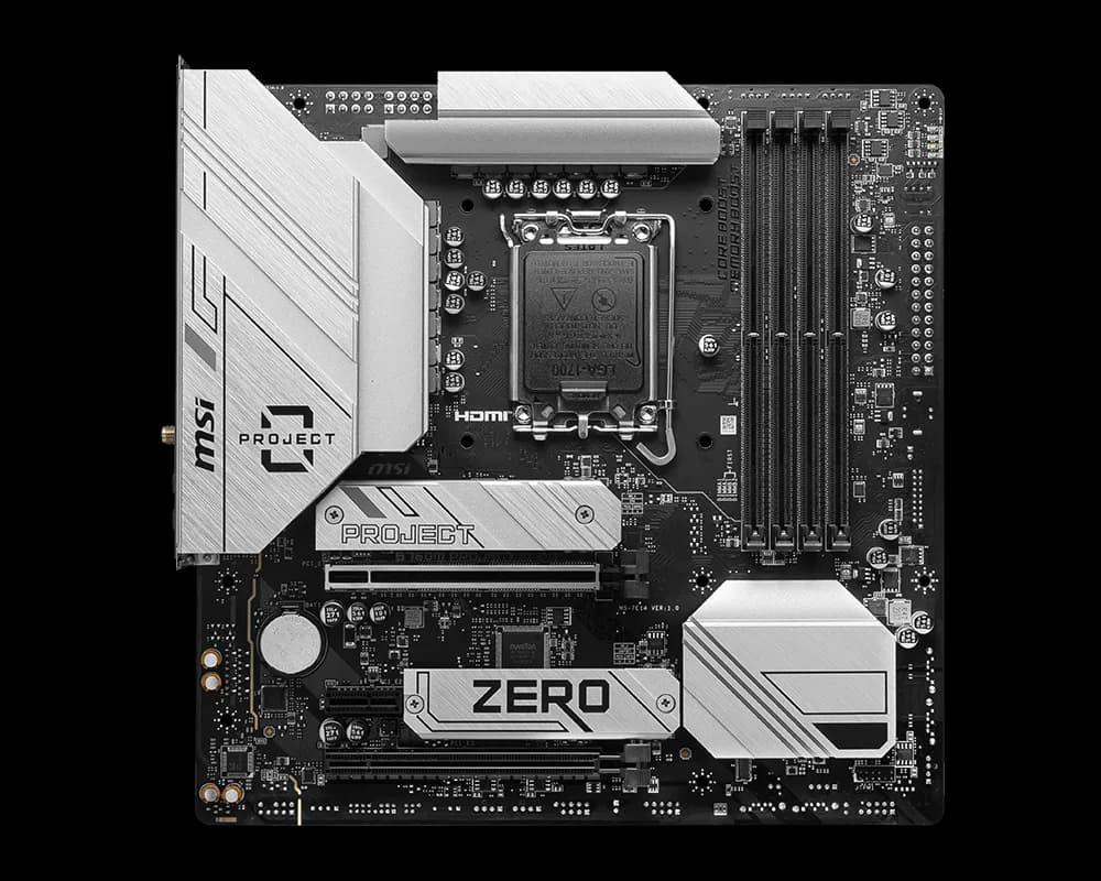 MSI B760M PROJECT ZERO view 1