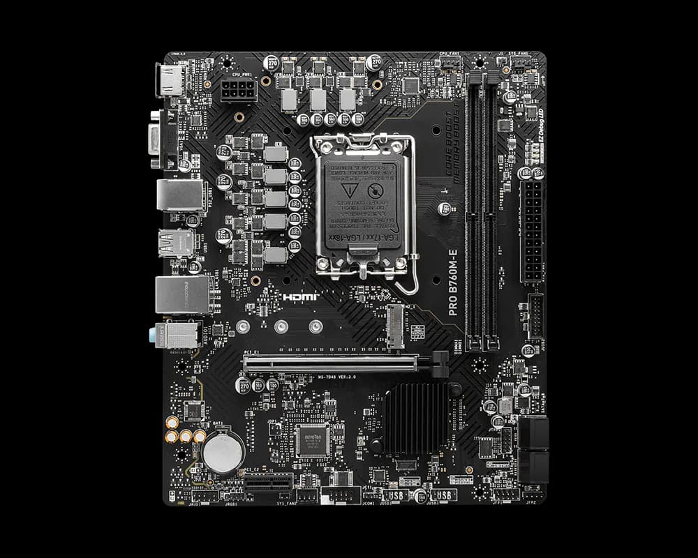 MSI PRO B760M-E DDR5 view 1