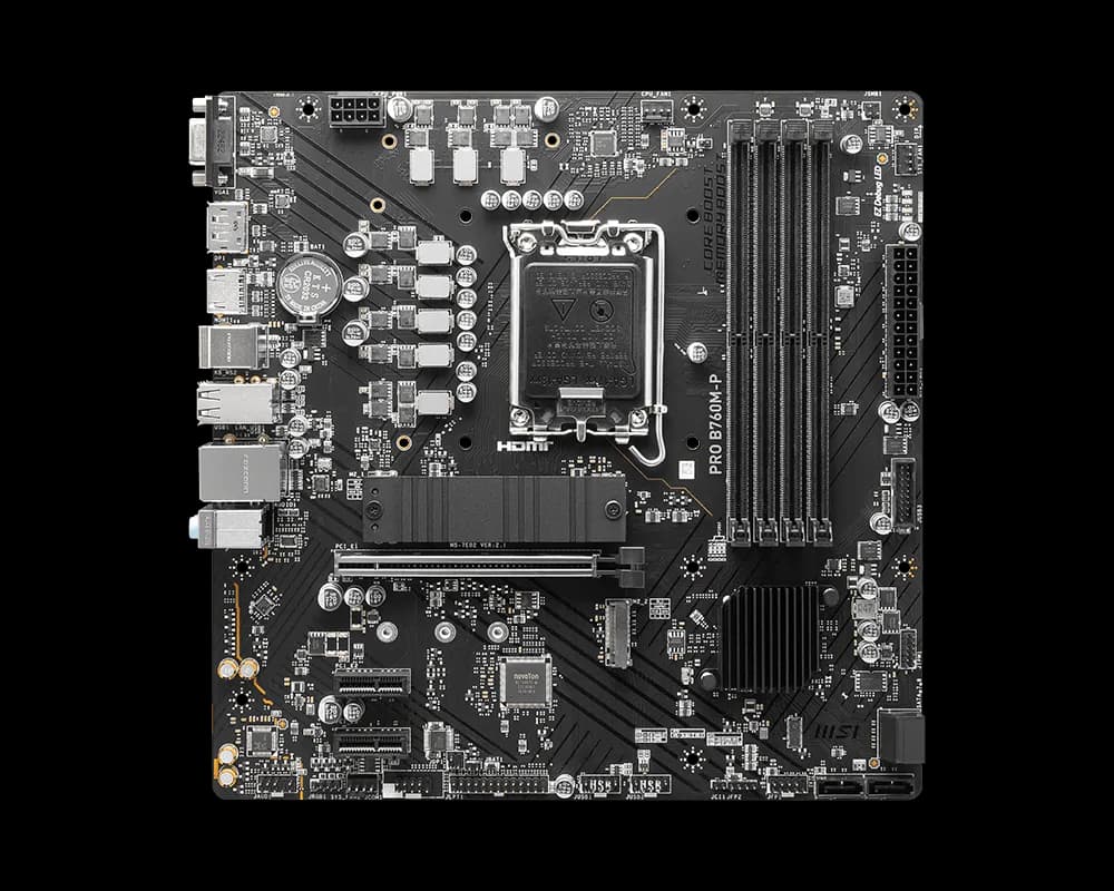 MSI PRO B760M-P DDR5 view 1