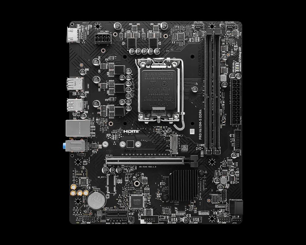 MSI PRO H610M-S DDR4 view 1
