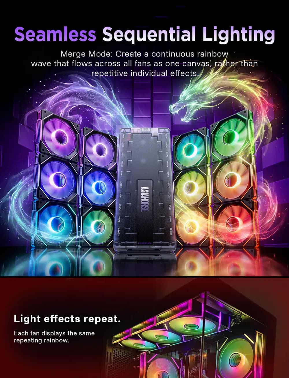 UMBRA_ARGB_PWM_Case_Fan_Hub_lighting