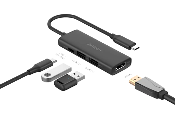 A4Tech DST-40C 4-in-1 USB-C Docking Station view 2