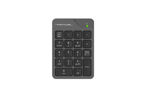 A4Tech FGK21C Fstyler 2.4G Wireless Rechargeable Numeric Keypad view 1