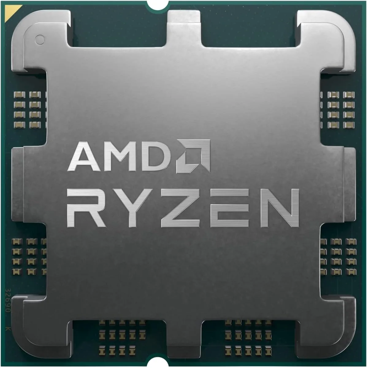 AMD Ryzen AM5 processor chip, top view