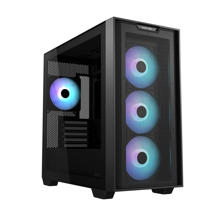 ASUS A21 Plus ARGB MicroATX Case (Black) view
