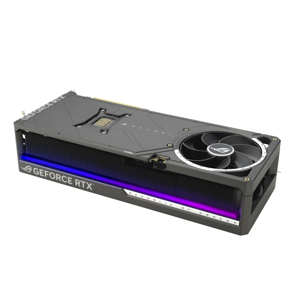 ASUS ROG-ASTRAL-RTX5080-16G-GAMING back 3D+lighting