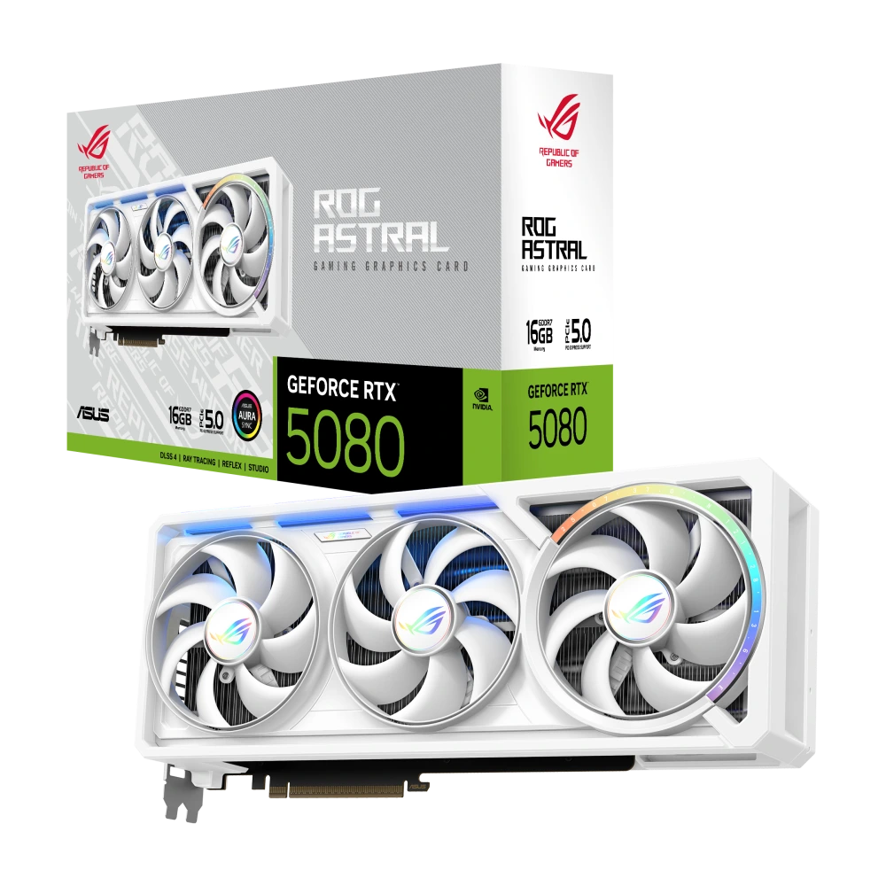 ASUS ROG Astral RTX 5080 White, box+VGA