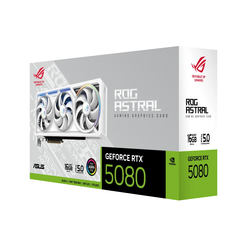 ASUS ROG Astral RTX 5080 White, box
