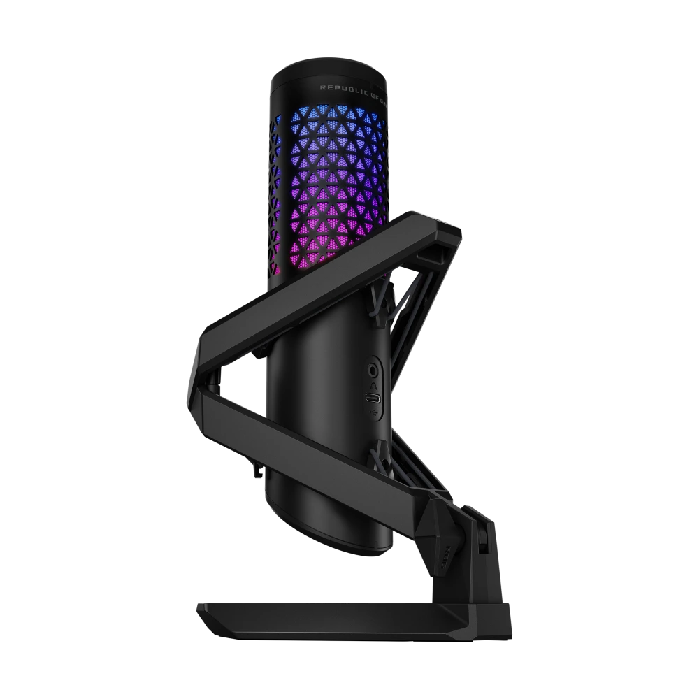 ASUS ROG Carnyx – rear view angled from right in black edition