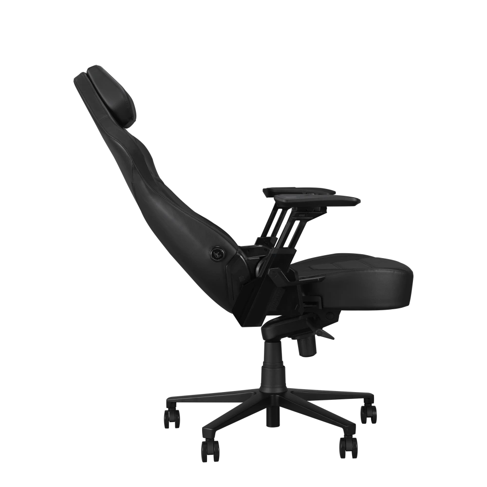 ASUS ROG Courser Core Gaming Chair side view from right with 155-degree recline