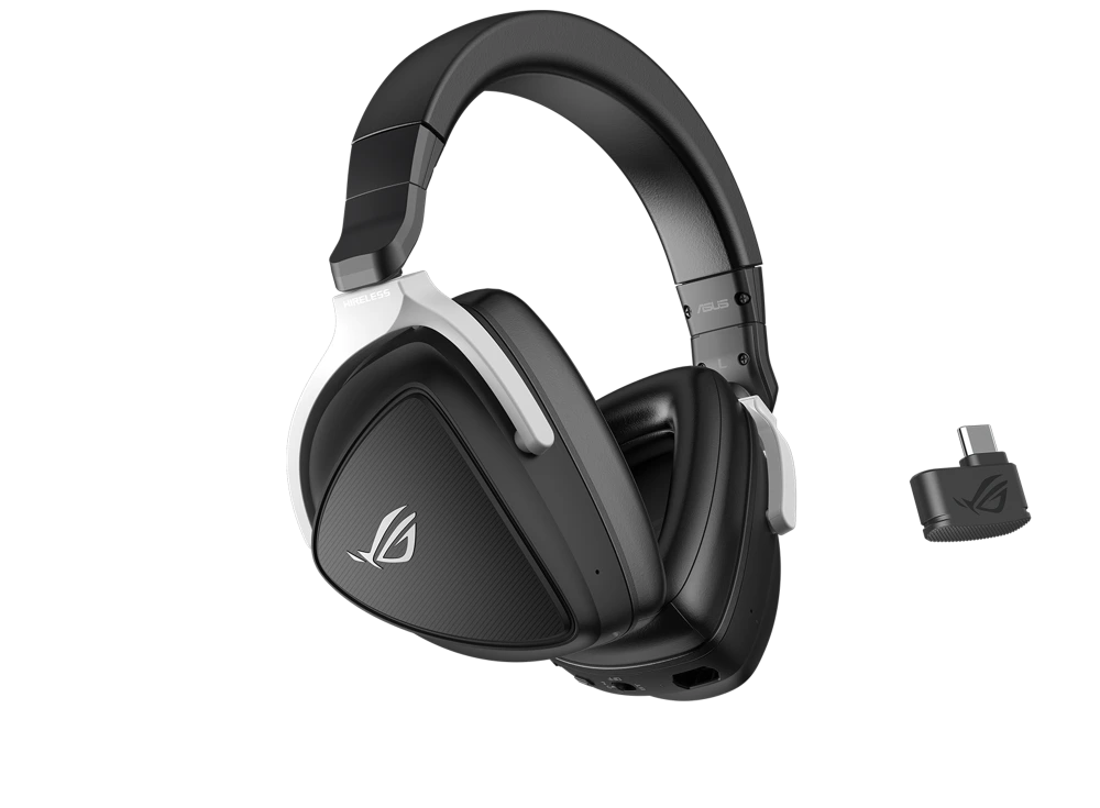 ASUS ROG Delta S Wireless front angled view from right