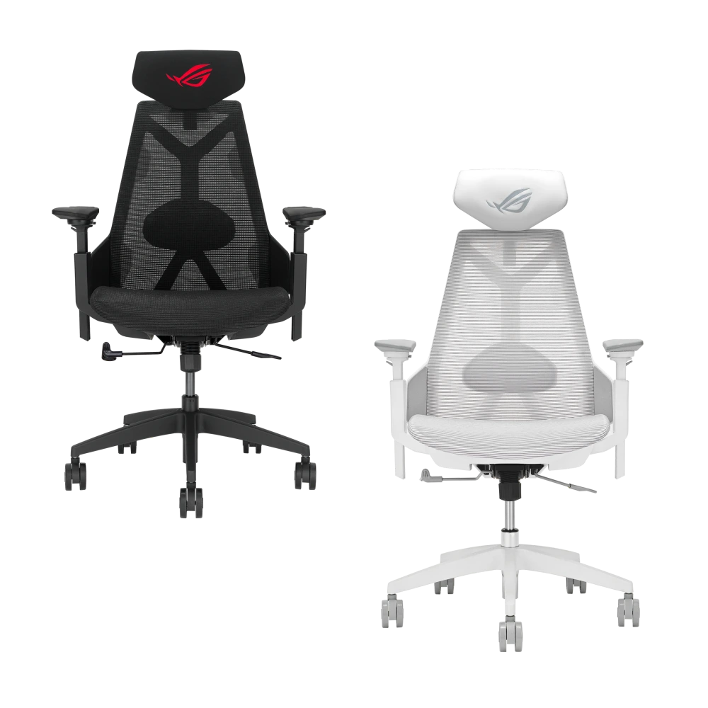 ASUS ROG Destrier Core in Black and Moonlight White edition - front view