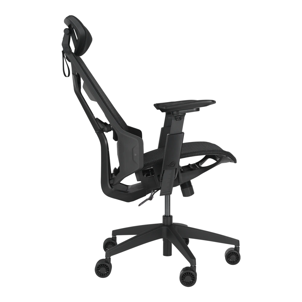 ASUS ROG Destrier Core - The side view with backrest reclined