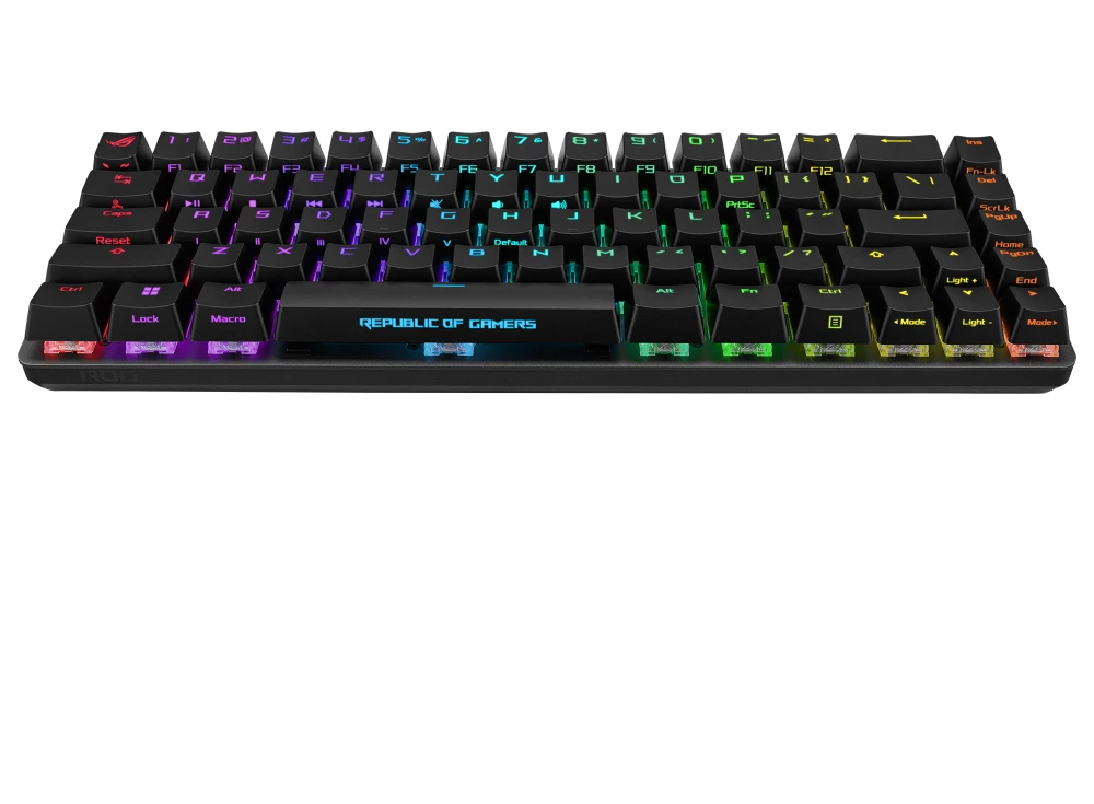 ASUS ROG Falchion Ace, black version angled view from front