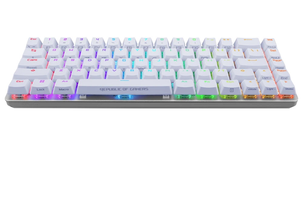 ASUS ROG Falchion Ace, white version angled view from front