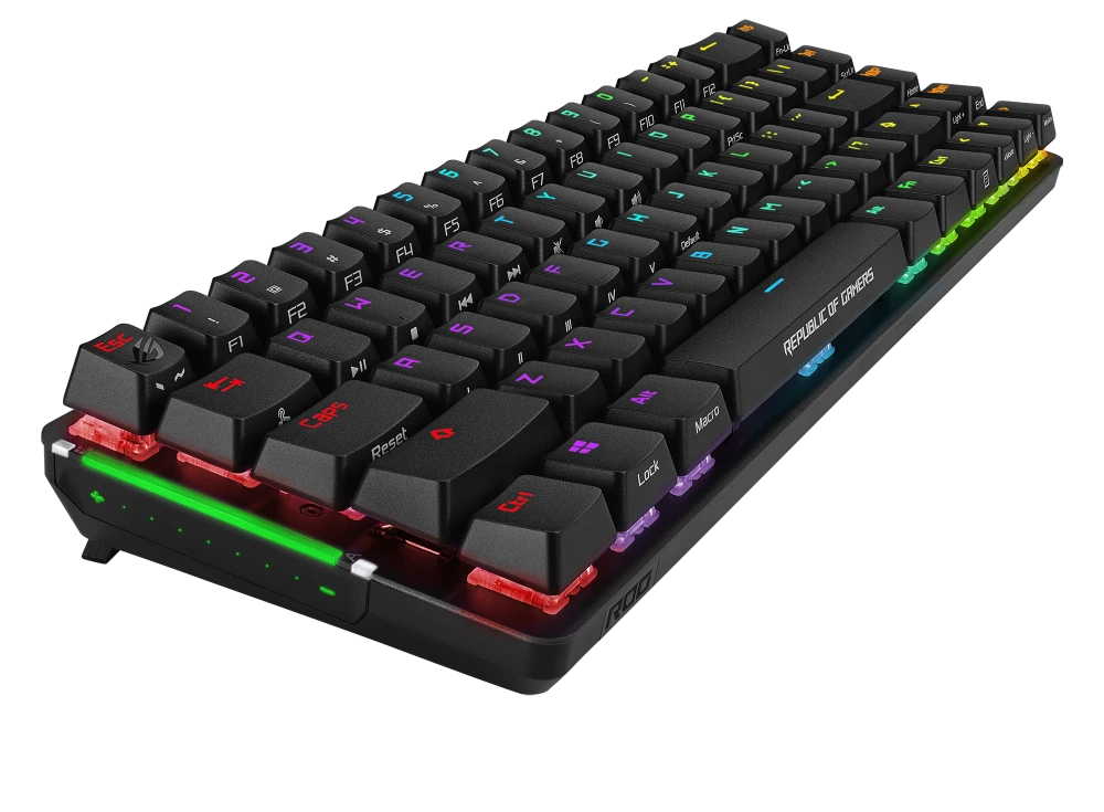 ASUS ROG Falchion NX angled side view