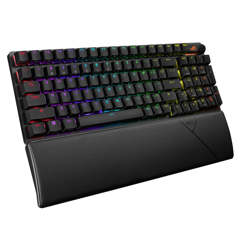 ASUS ROG Strix Scope II 96 Wireless – angled view from left