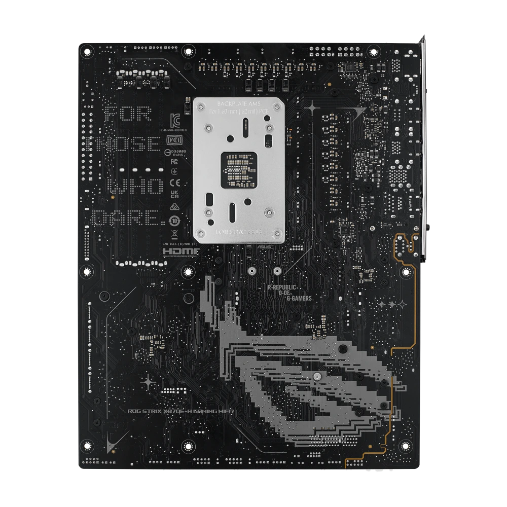 ASUS ROG STRIX X870E-H GAMING WIFI7, rear view