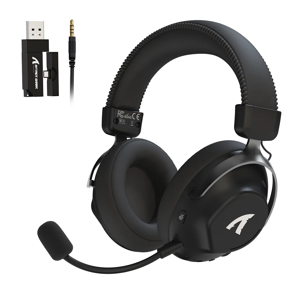 Attack Shark L50 Pro wireless gaming headset in black