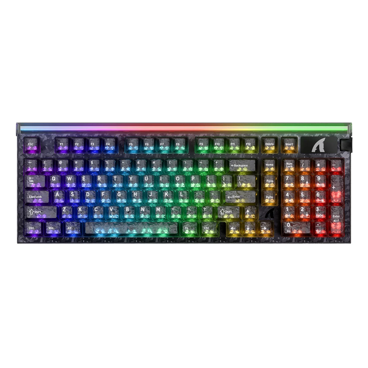 Attack Shark R98HE 98-key magnetic keyboard in Black Ink Shade with media knob and RGB