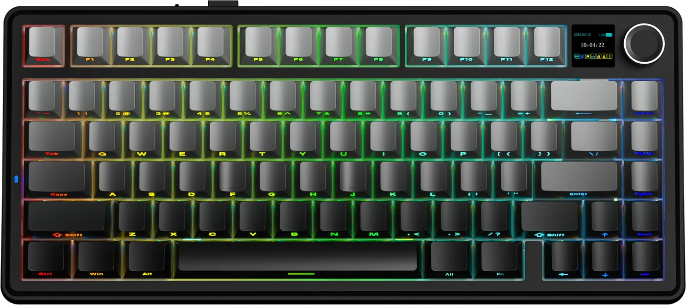 Aula F75 Max Gradient Grey top view