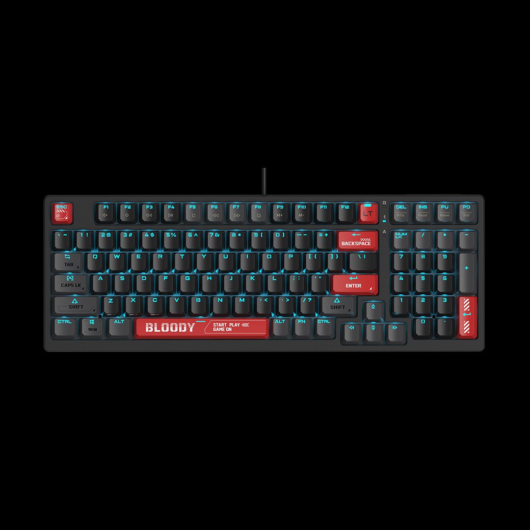 Bloody AT98 Alpha Optical Switch Mechanical Keyboard view 1