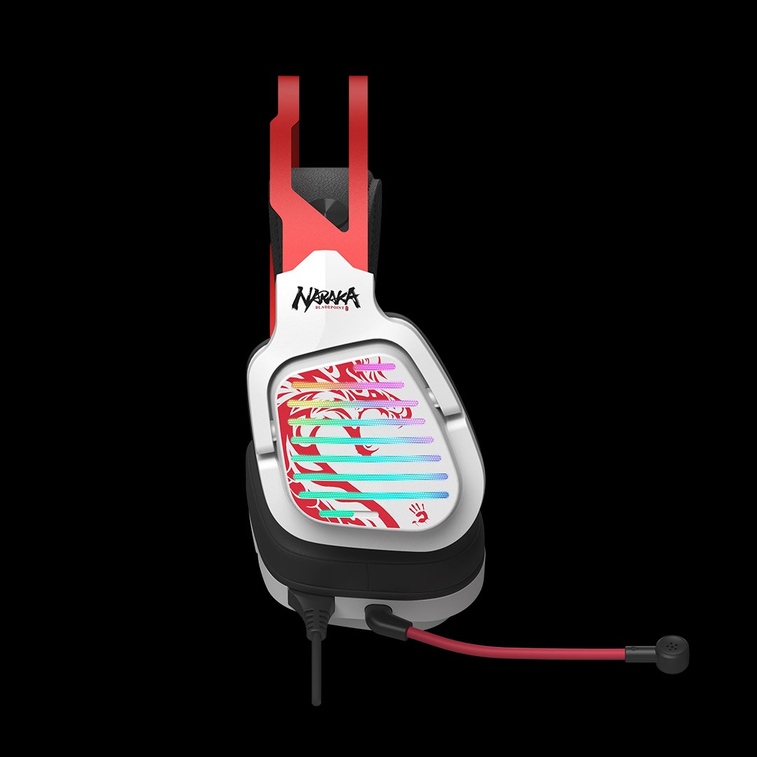 Bloody G560 Naraka Virtual 7.1 Surround Sound RGB Gaming Headphone view 3
