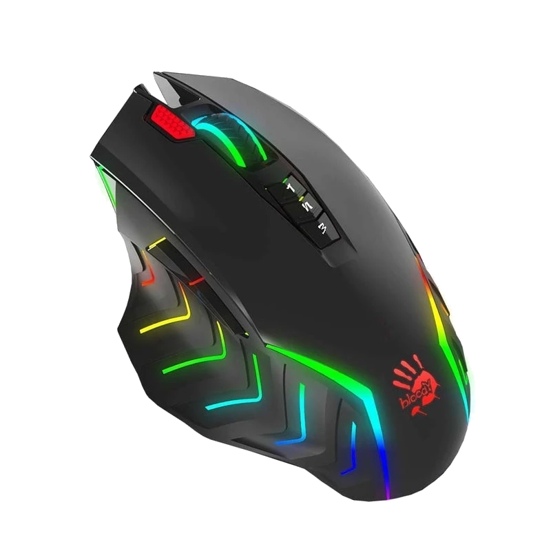 Bloody J95S 2-Fire RGB Animation Gaming Mouse view 1