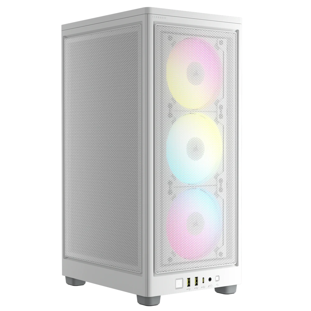 Corsair 2000D RGB Airflow Mini-ITX PC Case - White view 1