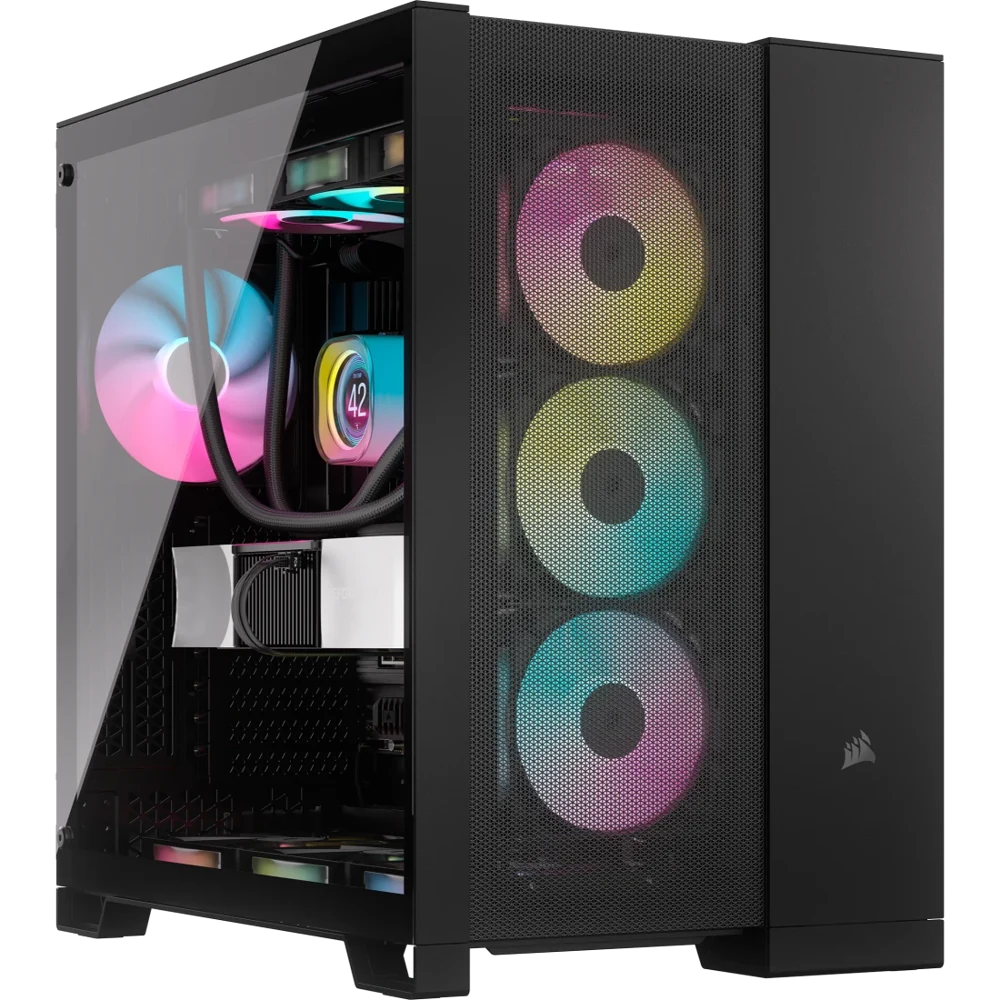 Corsair 6500D Airflow Mid-Tower Dual Chamber ATX PC Case view 1