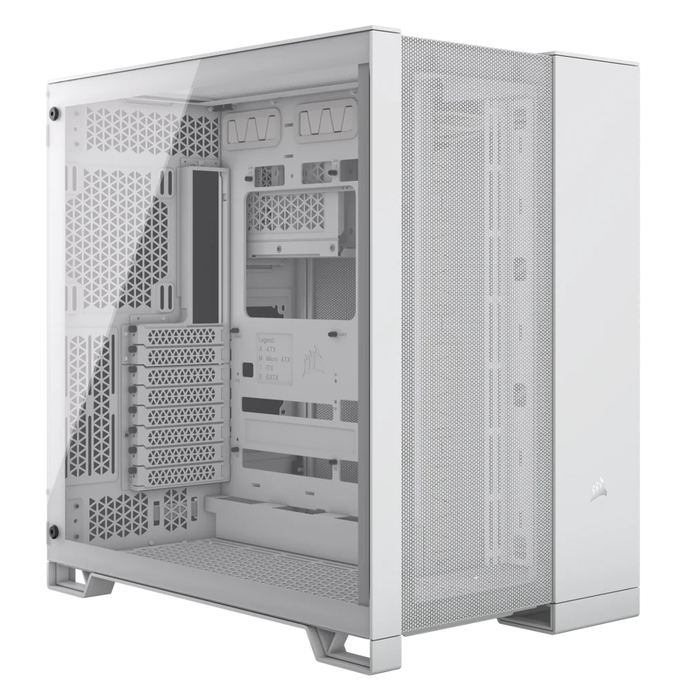 Corsair 6500D Airflow Mid-Tower Dual Chamber ATX PC Case (White) view
