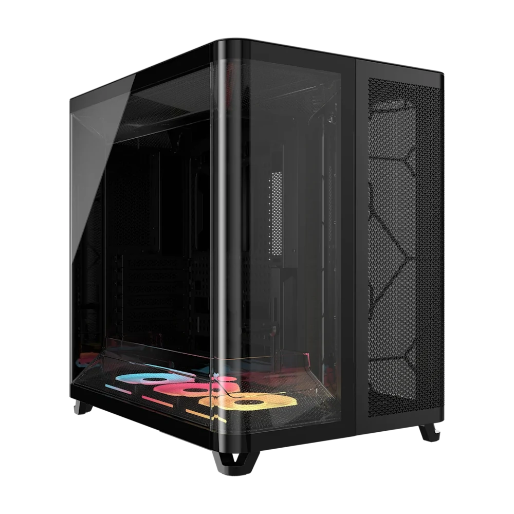 Corsair AIR 5400 LX-R RGB iCUE LINK Triple Chamber Mid-Tower Case view 1