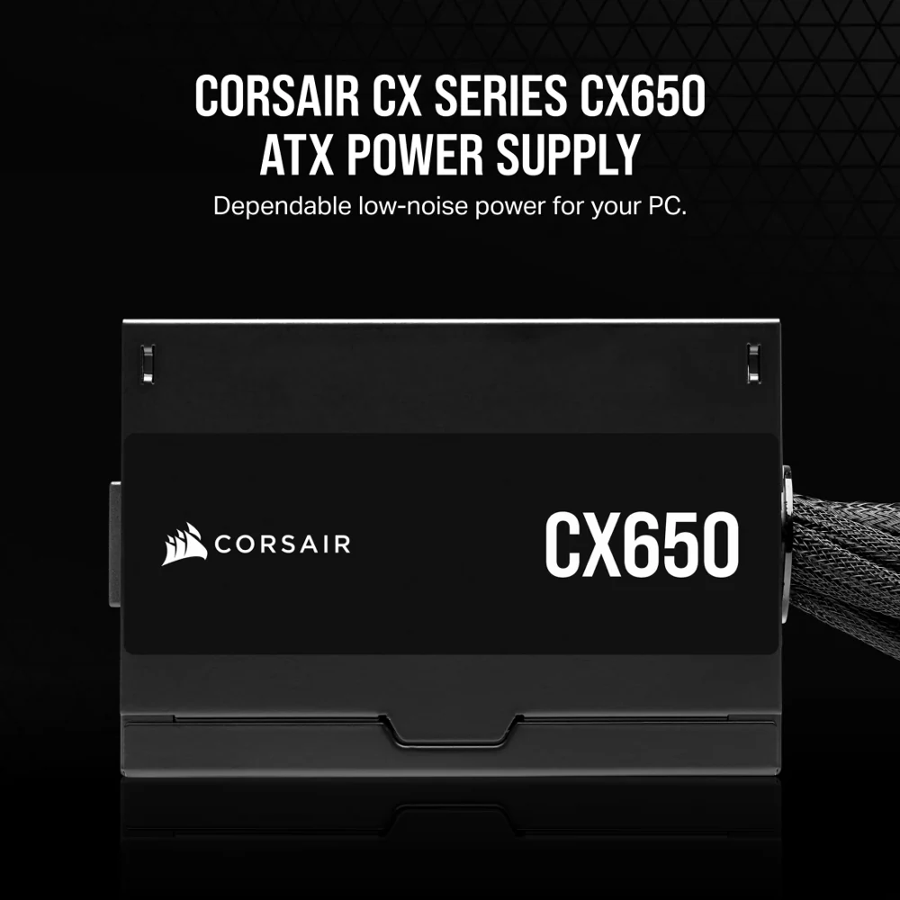 Corsair CX650 650W 80 PLUS Bronze ATX Power Supply view 2