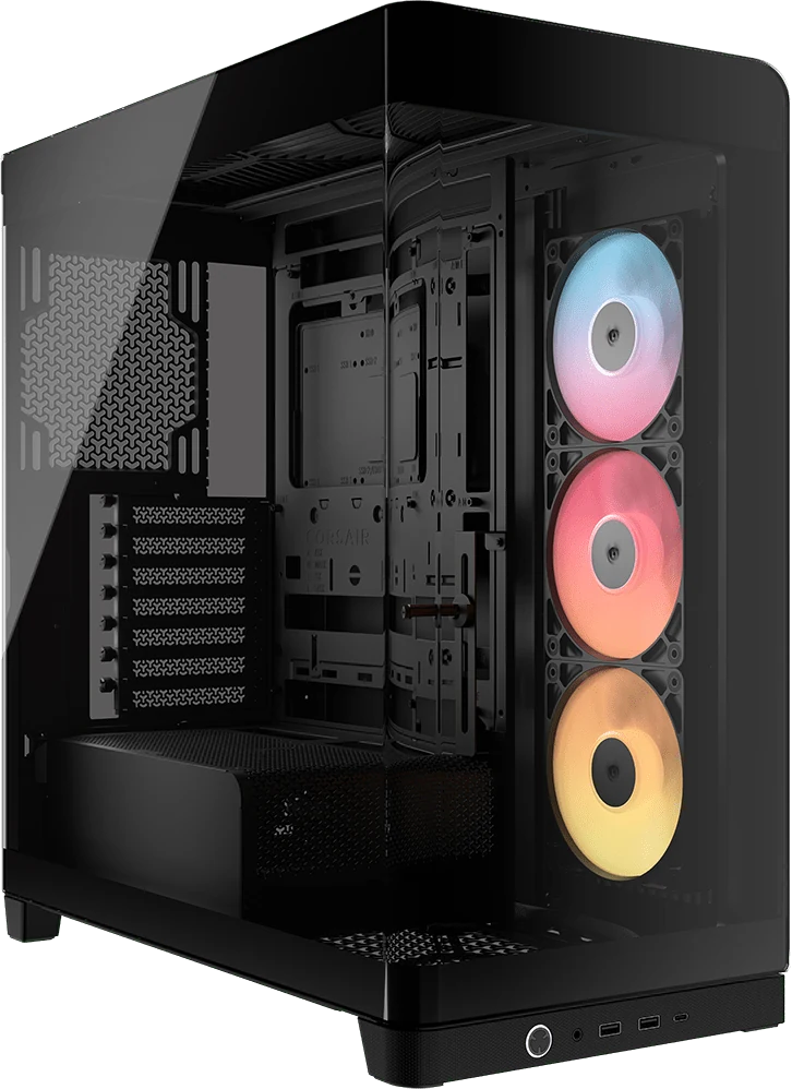 Corsair FRAME 4500X RS-R ARGB Panoramic Glass Mid-Tower PC Case - Black view 1