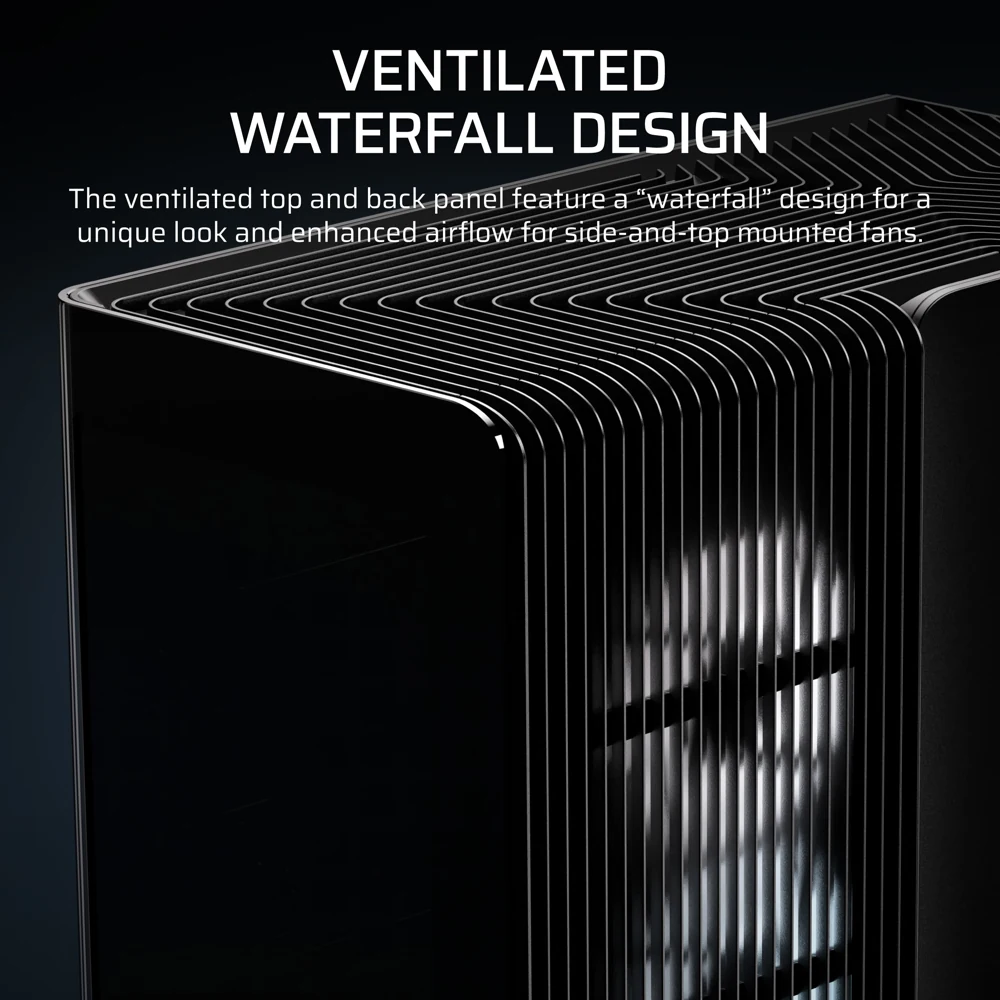 Corsair FRAME 4500X RS-R ARGB Panoramic Glass Mid-Tower PC Case - Black view 4