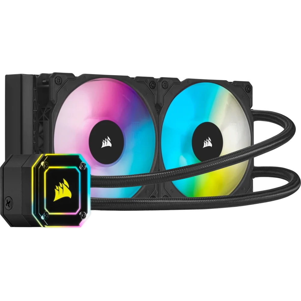Corsair iCUE H100i ELITE CAPELLIX 240mm Liquid CPU Cooler view 1