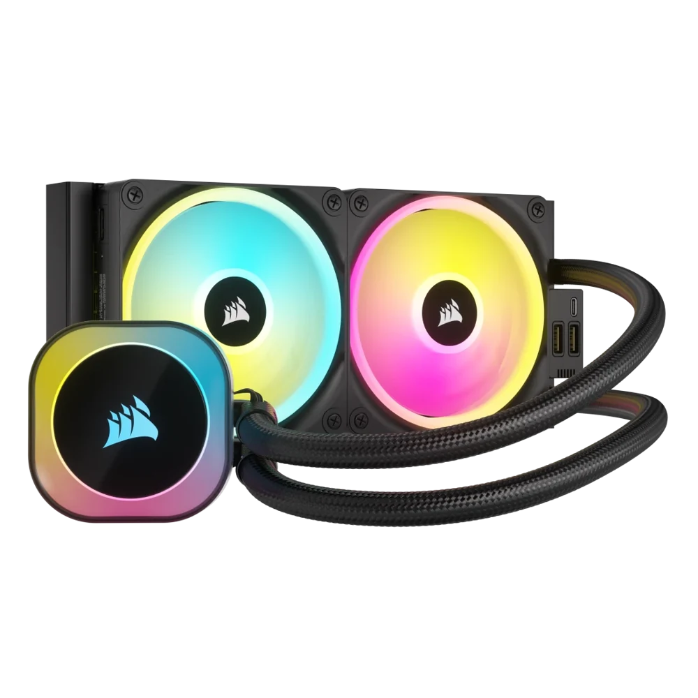Corsair iCUE LINK H100i RGB 240mm AIO Liquid CPU Cooler view 1