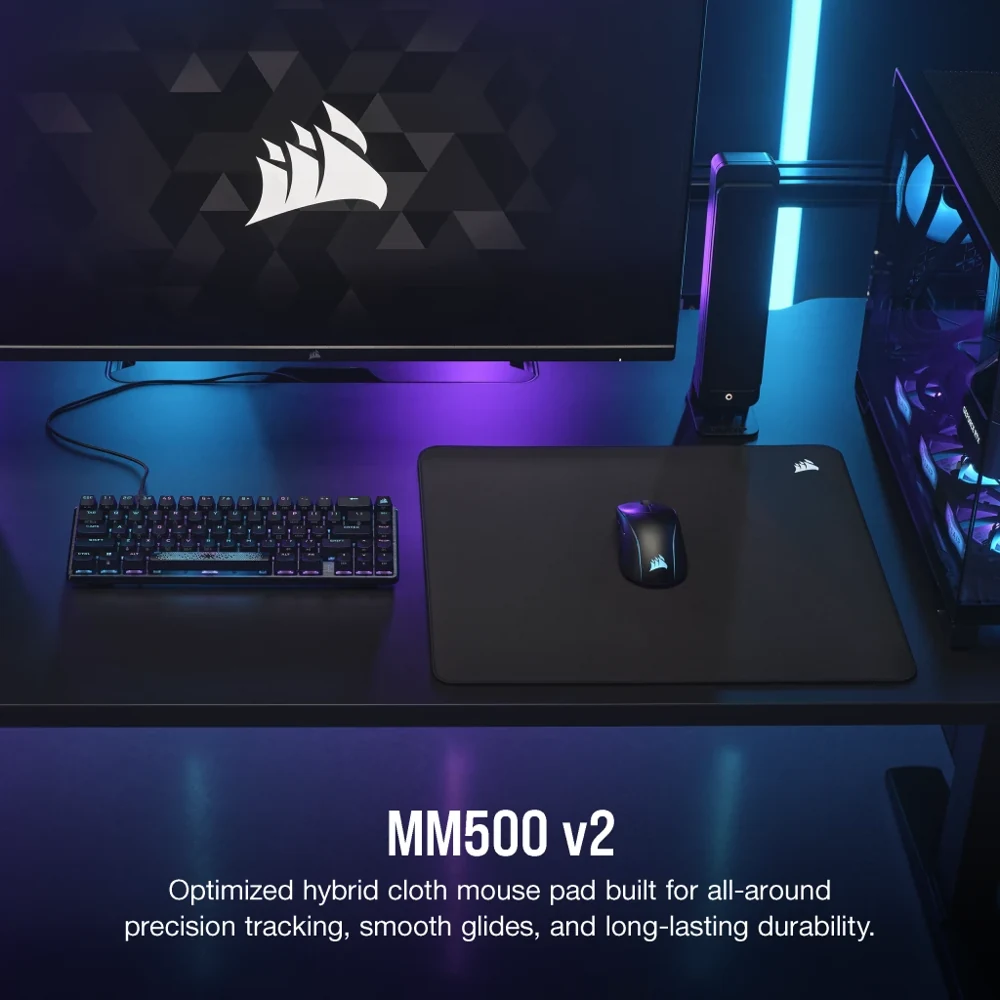 Corsair MM500 v2 Hybrid Cloth Gaming Mouse Pad - Large view 2